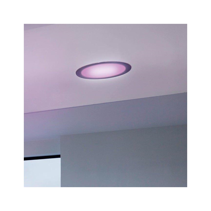 Eglo - LED RGB Einbauleuchte FUEVA-C LED/15,6W/230V Chrom matt