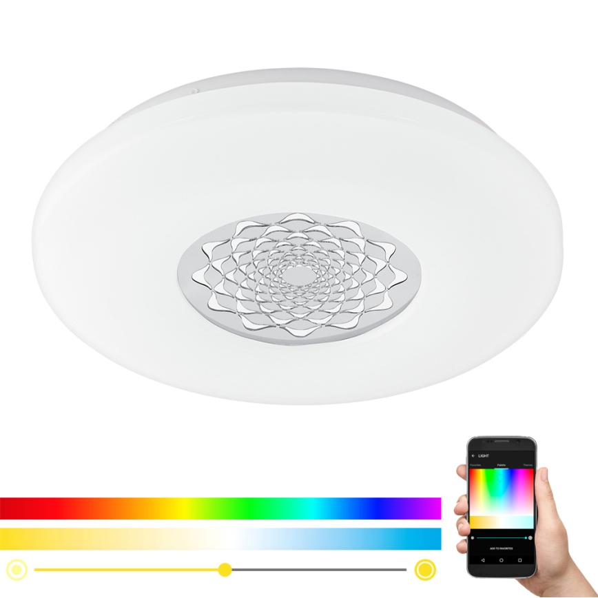 Eglo - LED RGBW dimmbare Wand-Deckenleuchte CAPASSO-C LED/17W/230V