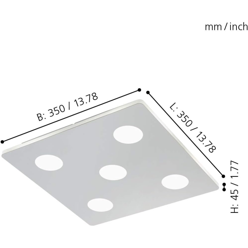 Eglo - LED Deckenleuchte 5xLED/4,5W/230V