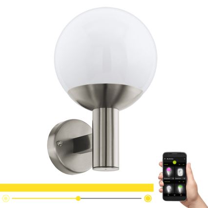 Eglo 97247 - LED-dimmbare Außen-Wandleuchte NISIA-C 1xE27/9W/230V IP44