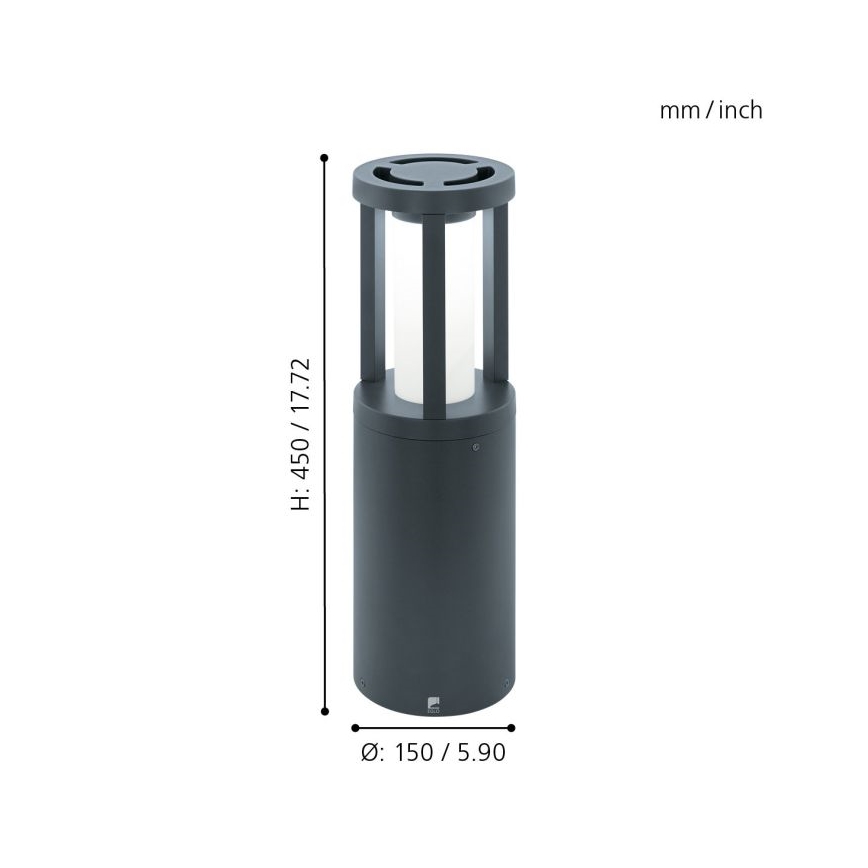 Eglo 97252 - LED-Außenleuchte GISOLA LED/12W/230V IP44 450 mm