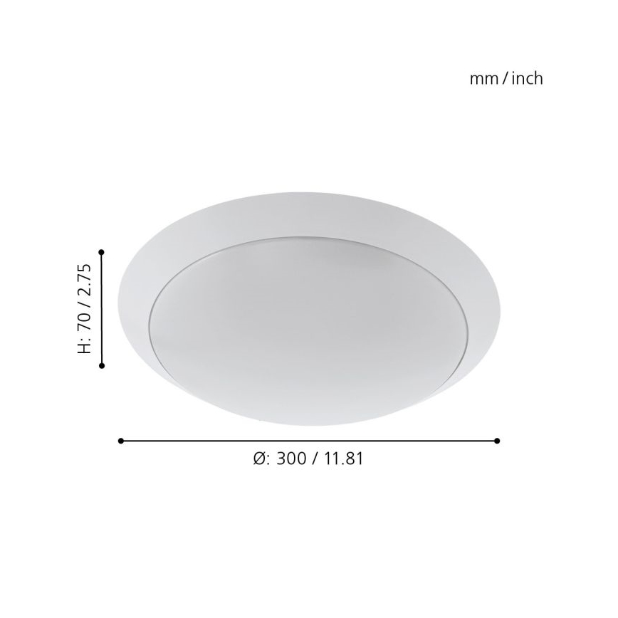 Eglo - LED Badezimmer Deckenleuchte LED/11W/230V weiß
