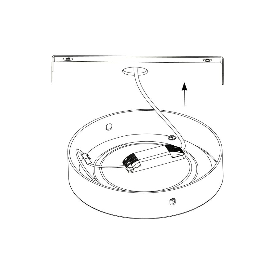 Eglo - LED Deckenleuchte 1xLED/25W/230V silber rund 4000K