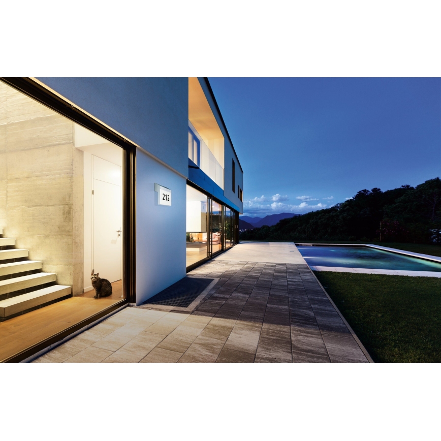Eglo - Solar-Hausnummer LED/2W/3,7V 2000 mAh IP44