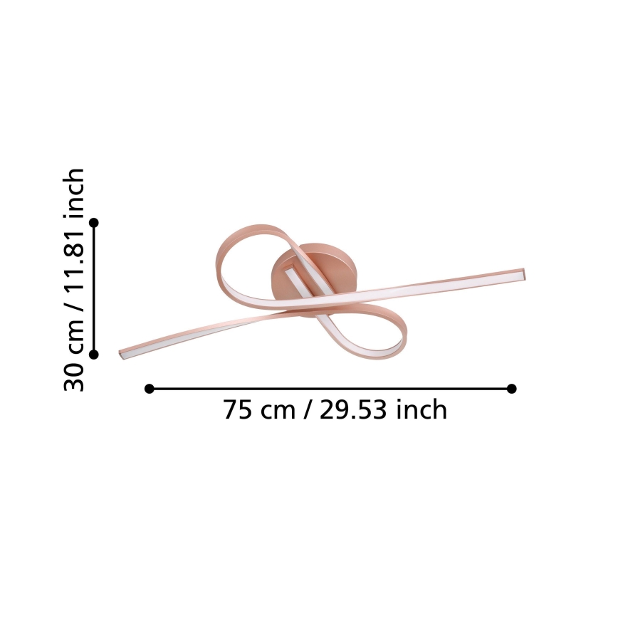 Eglo - LED Decken-Kronleuchter 2xLED/11W/230V