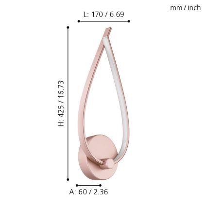 Eglo - LED-Wandleuchte LED/11W/230V
