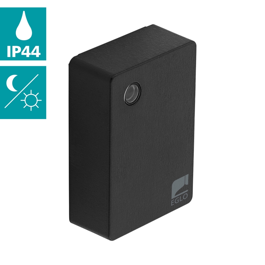 Eglo - Dämmerungsschalter 2-100 lux schwarz IP44