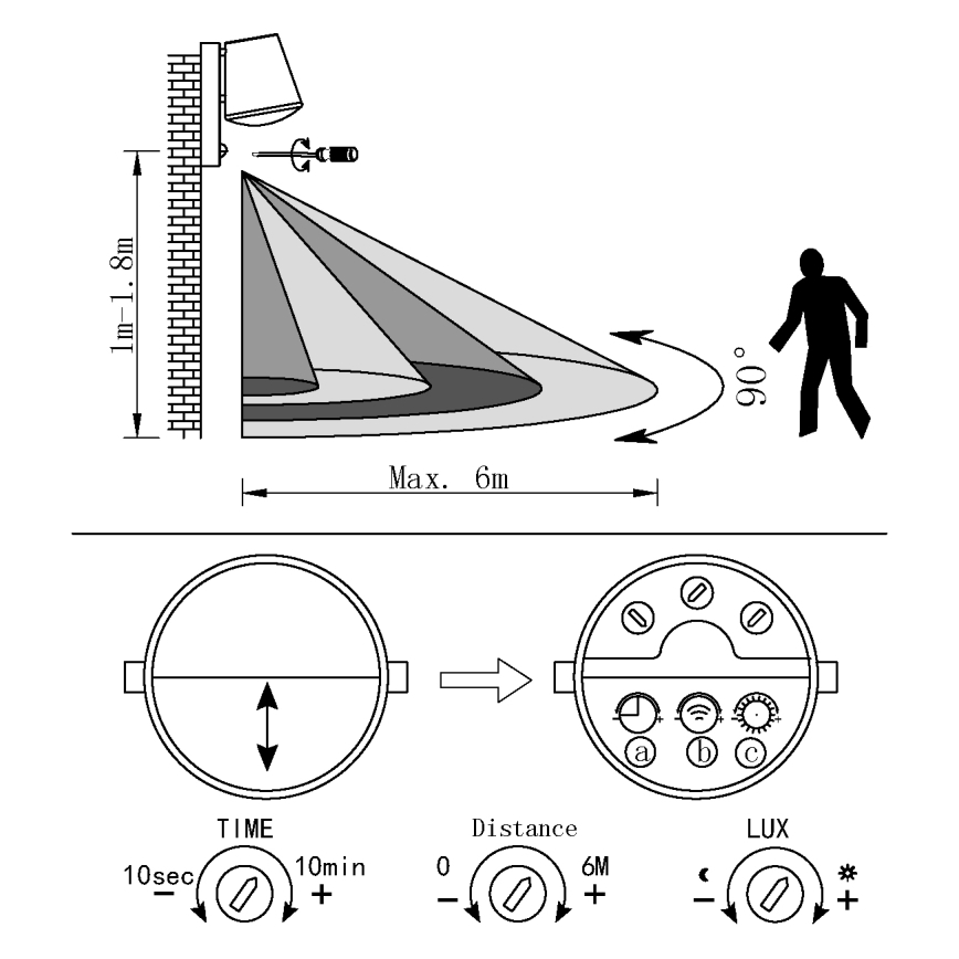 Eglo 97453 - Außenwandleuchte mit Sensor CALDIERO 1xE27/10W/230V IP44
