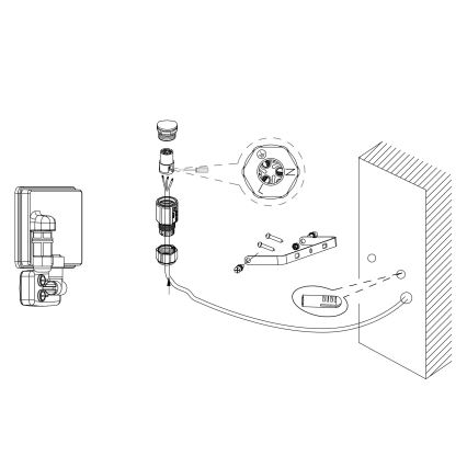 Eglo - LED Scheinwerfer mit Sensor LED/30W/230V