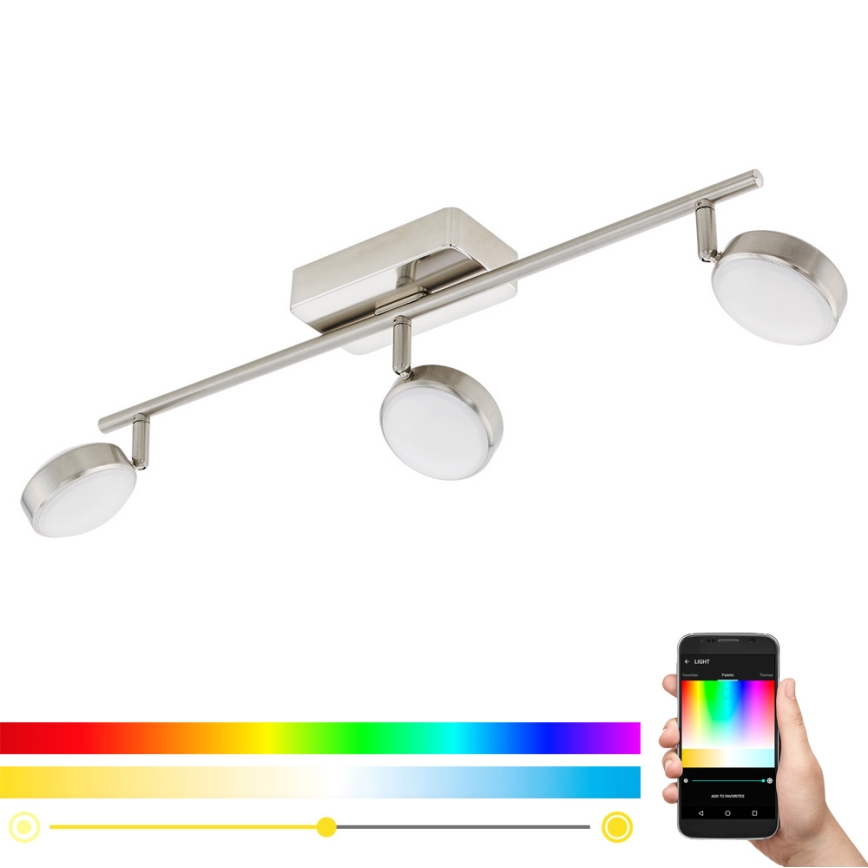 Eglo - LED RGB Einbauleuchte CORROPOLI-C 3xLED/5W/230V