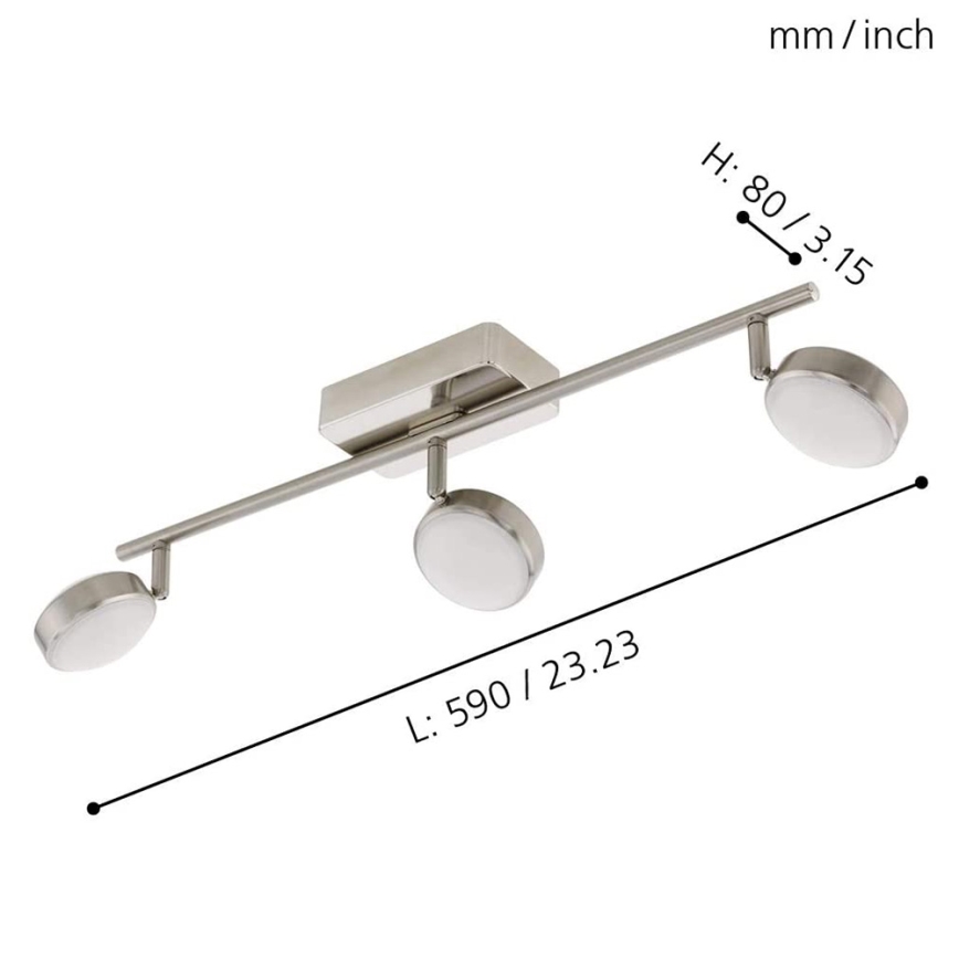 Eglo - LED RGB Einbauleuchte CORROPOLI-C 3xLED/5W/230V