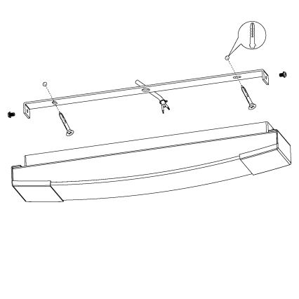 Eglo - LED Beleuchtung für Badezimmerspiegel LED/16W/230V Länge