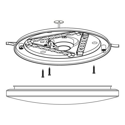 Eglo - LED Deckenleuchte LED/11,5W/230V