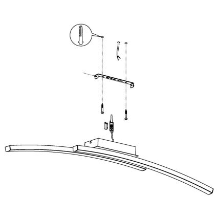 Eglo 97909 - LED RGB dimmbare aufgesetzte Deckenleuchte FRAIOLI-C LED/34W/230V