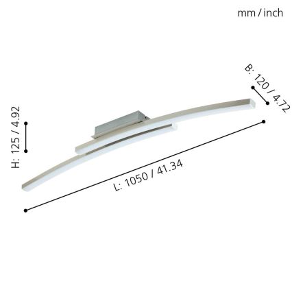 Eglo - LED RGB dimmbarer Decken-Kronleuchter FRAIOLI-C 2xLED/17W/230V