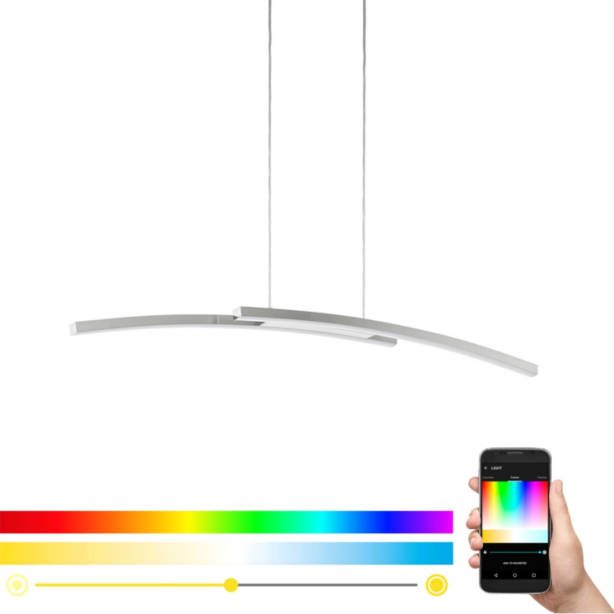 Eglo - LED RGB dimmbare Hängeleuchte FRAIOLI-C 2xLED/17W/230V