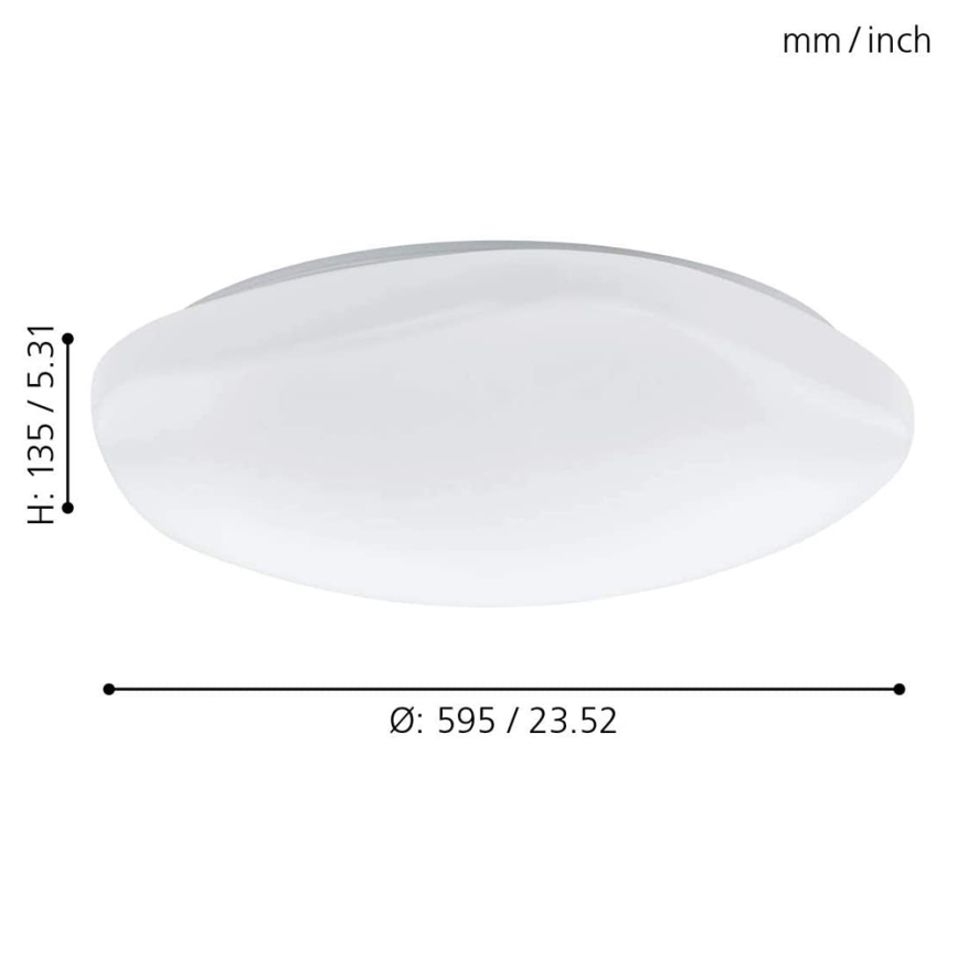 Eglo 97921 - LED-RGB-dimmbare Deckenleuchte TOTARI-C LED/34W/230V + Fernbedienung
