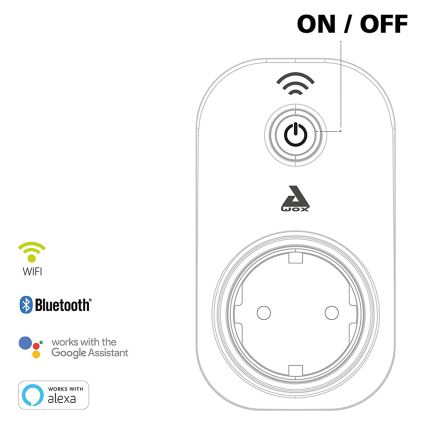 Eglo - Smart-Steckdose Connect Stecker PLUS 2300W SCHUKO Bluetooth