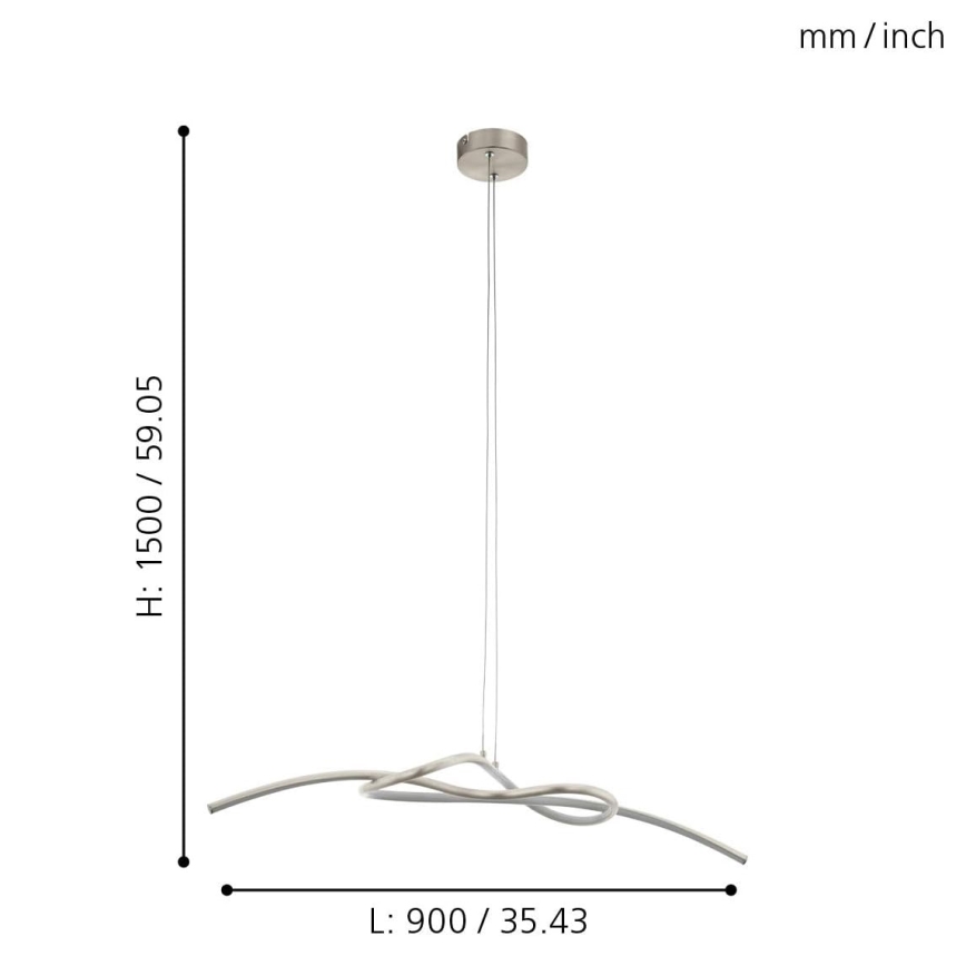 Eglo - LED Hängeleuchte LED/16W/230V