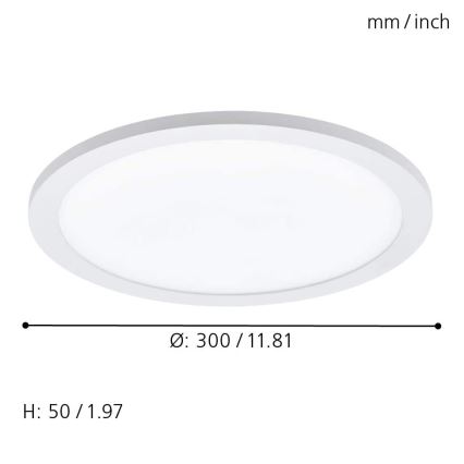 Eglo - LED Deckenleuchte SARSINA-C LED/16W/230V