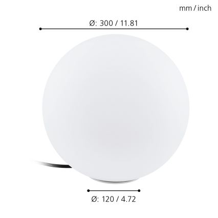 Eglo - Außenlampe 1xE27/40W/230V IP65 ø300