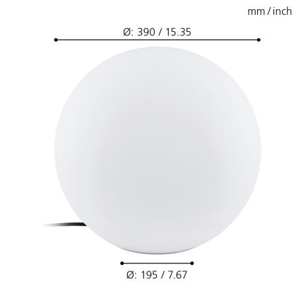 Eglo - Auβen-Stehlampe 1xE27/40W/230V IP65 ø390