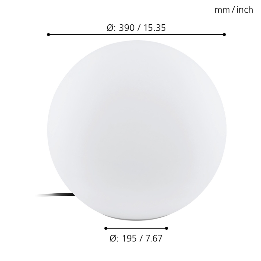 Eglo - Auβen-Stehlampe 1xE27/40W/230V IP65 ø390