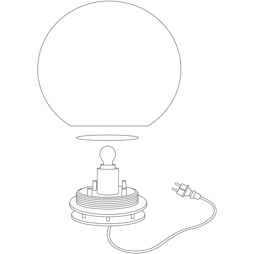 Eglo 98106 - LED RGBW Außenleuchte MONTEROLO-C 1xLED/9W/230V IP65 Ø390