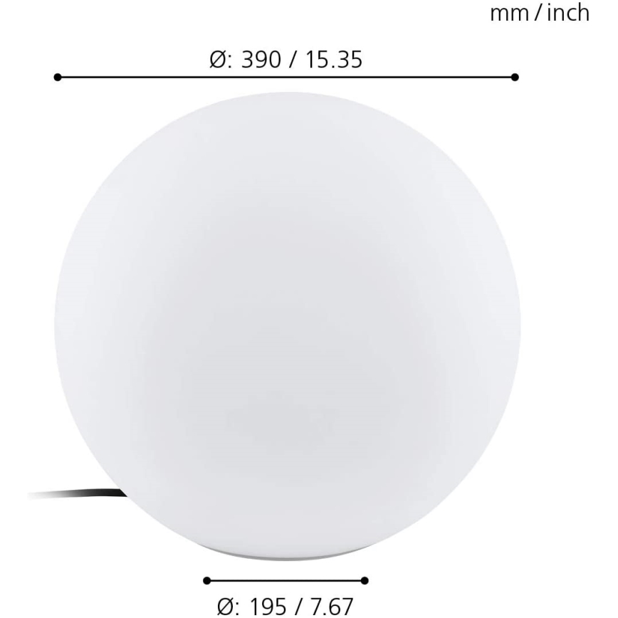 Eglo 98106 - LED RGBW Außenleuchte MONTEROLO-C LED/9W/230V IP65 Ø390 mm