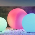 Eglo 98108 - LED RGBW Außenleuchte MONTEROLO-C, 9 W, 230 V, IP65, Ø 600 mm