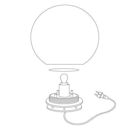 Eglo 98108 - LED RGBW Außenleuchte MONTEROLO-C, 9 W, 230 V, IP65, Ø 600 mm