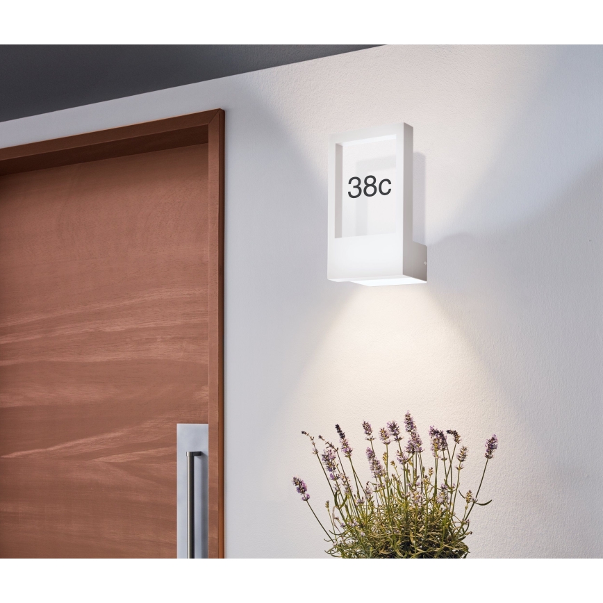 Eglo - Hausnummer 1xE27/28W/230V IP4weiß
