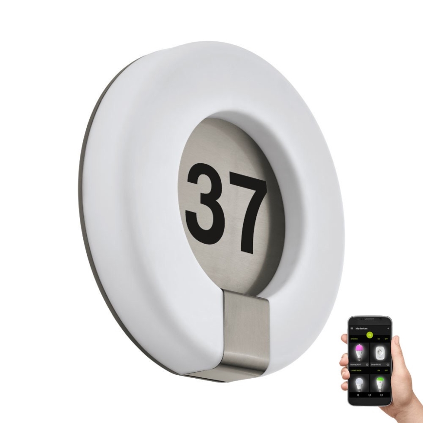 Eglo 98145 - LED RGB Hausnummer MARCHESA-C LED/15W/230V IP44