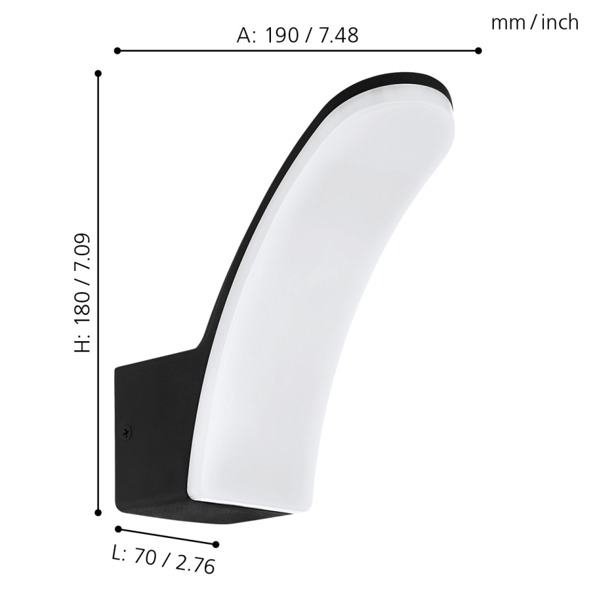 Eglo - LED Auβen-Wandbeleuchtung LED/11W/230V IP44