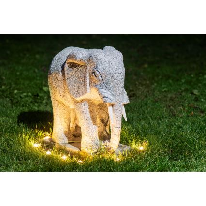 Eglo - LED-Lichterkette für den Außenbereich, 9 LEDs, 10 m, IP65, warmweiß