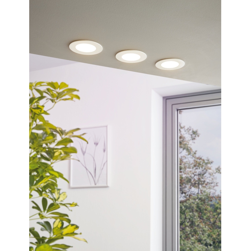 Eglo - Dimmbare LED-Einbauleuchte LED/5W/230V + Fernbedienung Ø 12 cm