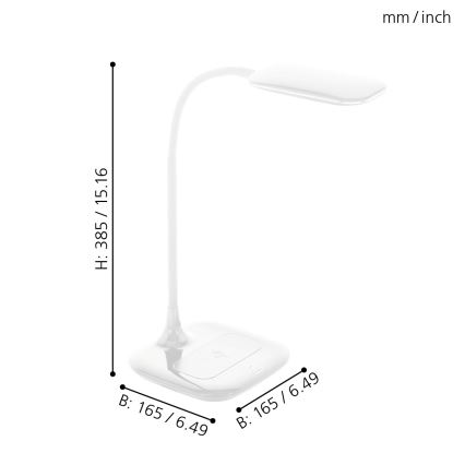 Eglo - LED Dimmbare Tischlampe LED/3,4W/230V