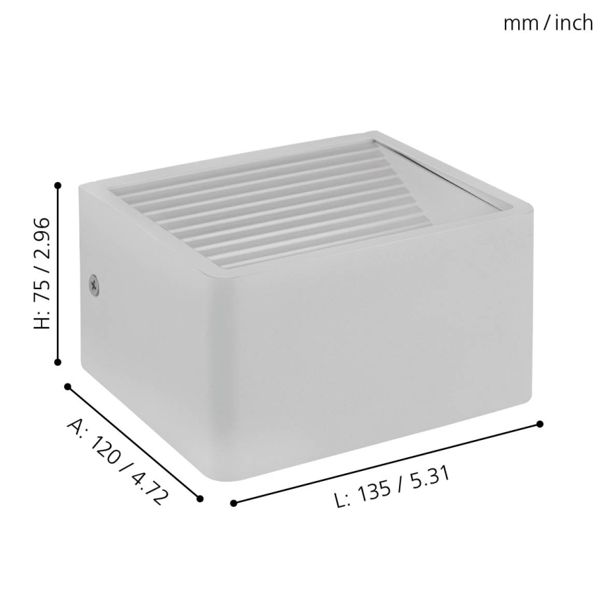 Eglo - LED-Wandleuchte für Außenbereiche LED/6W/230V IP55
