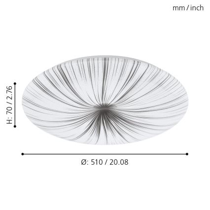 Eglo - LED Deckenleuchte LED/30,8W/230V