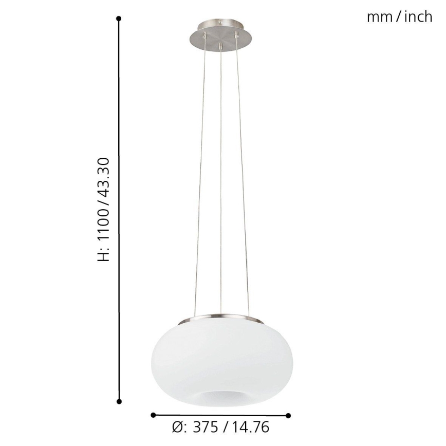 Eglo - Dimmbare Hängeleuchte (LED RGB) OPTICA-C LED/21W/230V d 37,5 cm