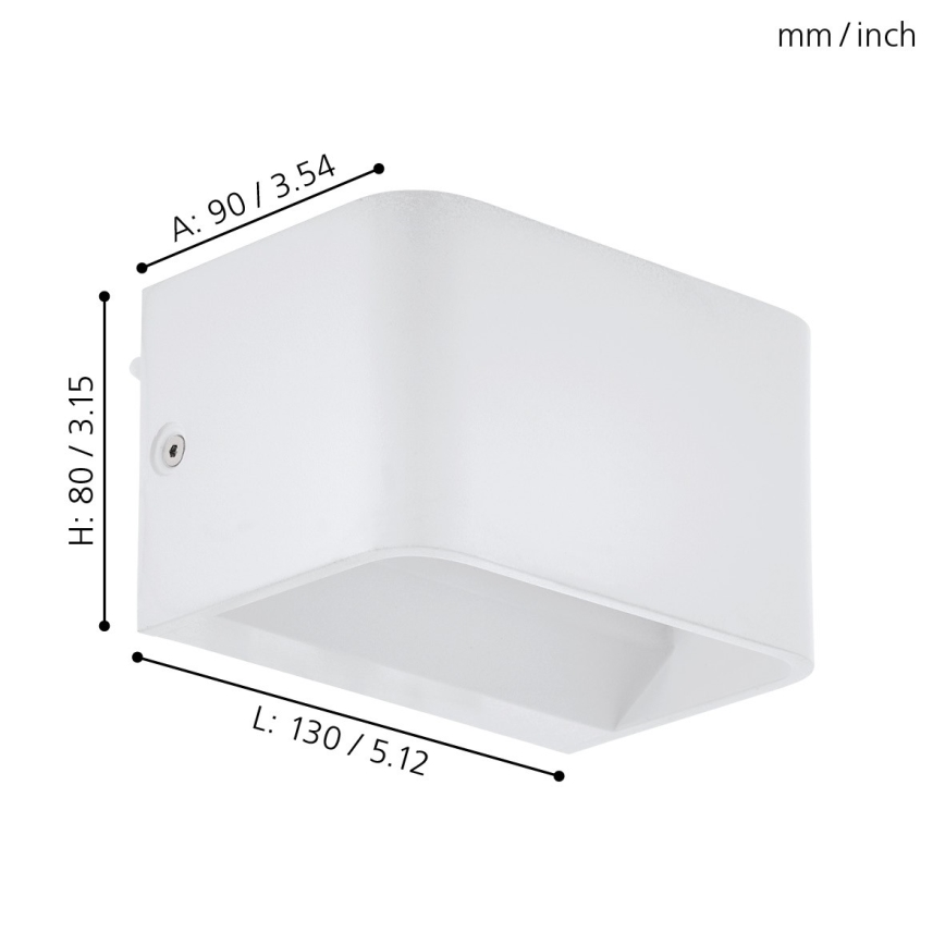 Eglo - LED-Wandleuchte LED/6W/230V 3000K weiß