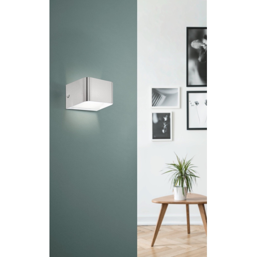 Eglo - LED-Wandleuchte LED/6W/230V 3000K matt Chrom