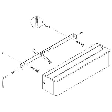 Eglo - LED Wandbeleuchtung LED/12W/230V