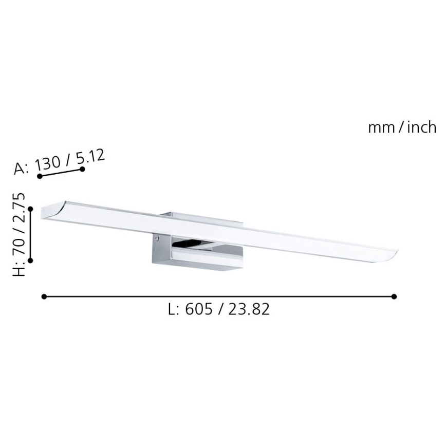 Eglo - Dimmbare LED-RGB-Badezimmerbeleuchtung LED/15,6W/230V IP44 + Fernbedienung
