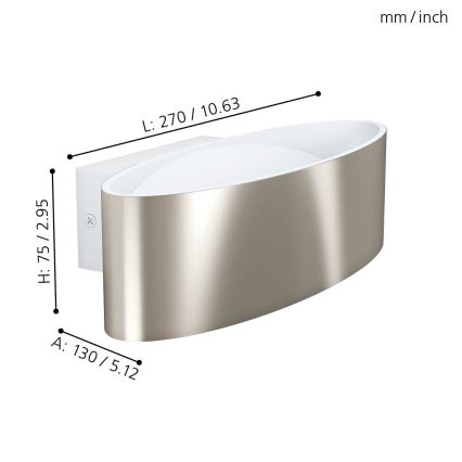 Eglo - LED Wandbeleuchtung LED/10W/230V