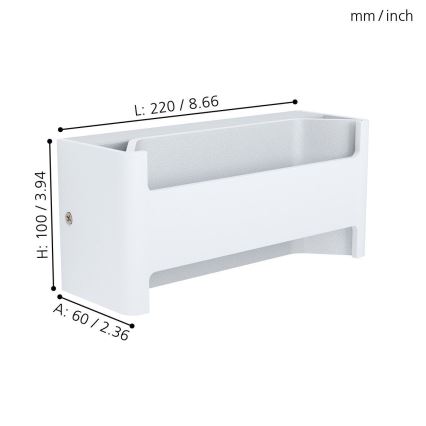 Eglo - LED Wandbeleuchtung LED/10W/230V