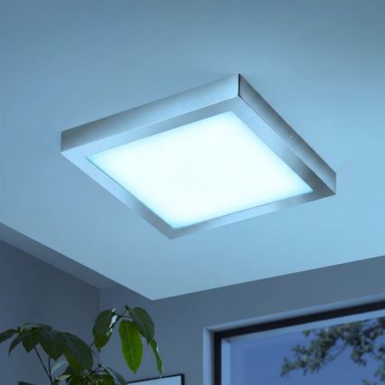 Eglo - LED RGBW dimmbare Deckenleuchte FUEVA-C LED/21W/230V Bluetooth IP44 30x30 cm