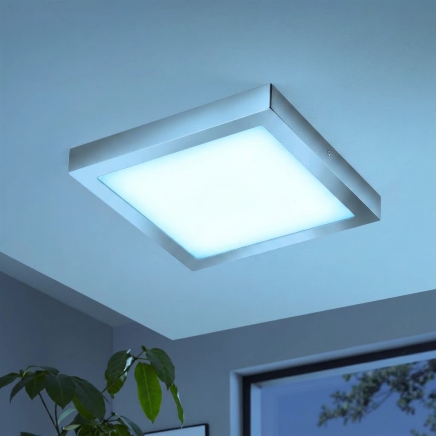 Eglo - LED RGBW dimmbare Deckenleuchte FUEVA-C LED/21W/230V Bluetooth IP44 30x30 cm