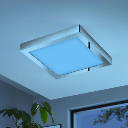 Eglo - LED RGBW dimmbare Deckenleuchte FUEVA-C LED/21W/230V Bluetooth IP44 30x30 cm