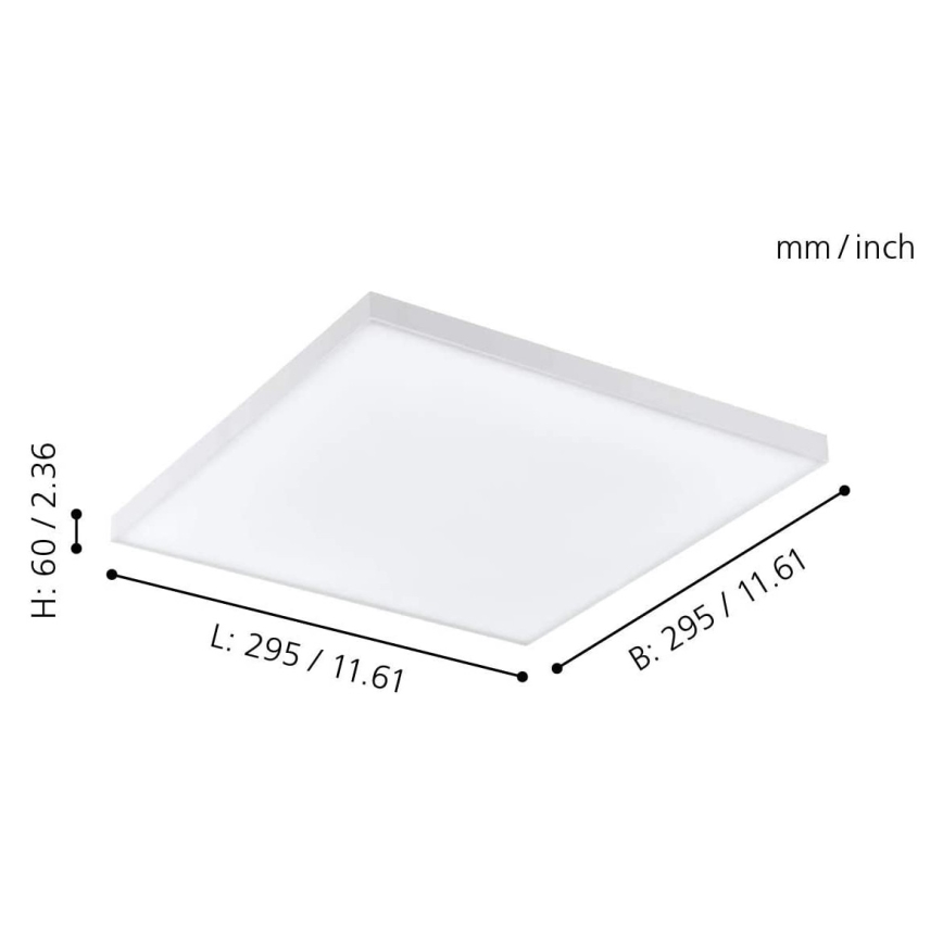 Eglo - Dimmbare LED-RGB-Deckenleuchte TURCONA-C LED/15W/230V + Fernbedienung